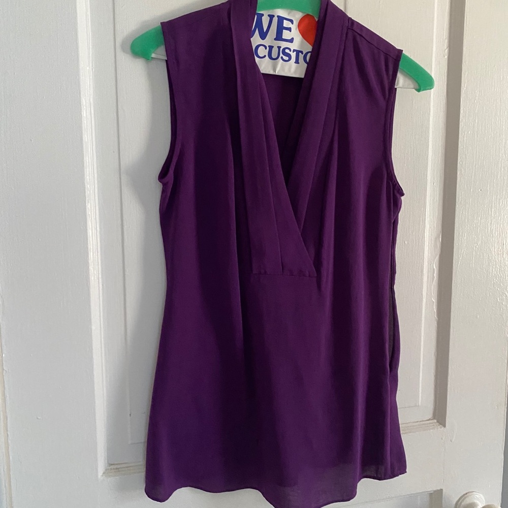 Deep purple Banana Republic top